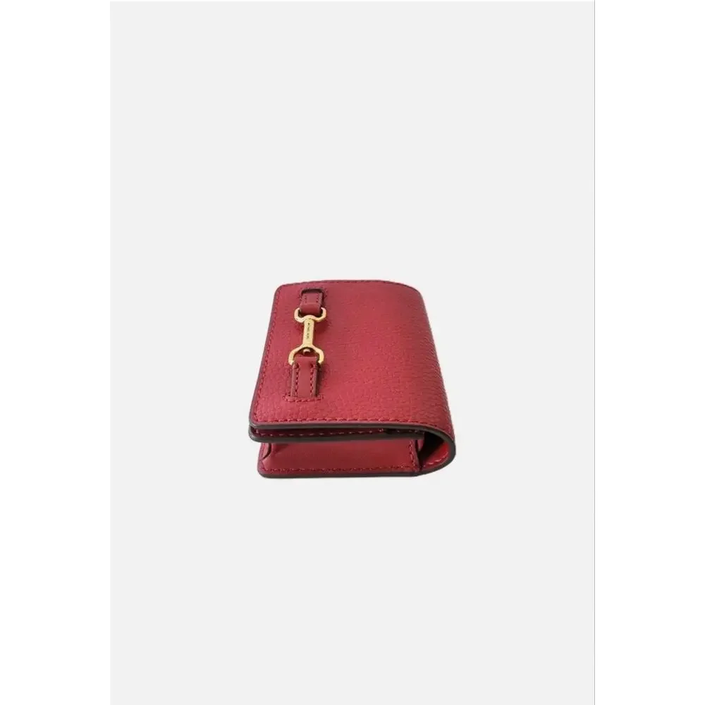 Women's Michael Kors Wallet One Size Red Gold